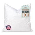 Pillowflex Synthetic Down Pillow Insert - 24x24 Down Alternative, Large Euro Pillow, Square Ultra Soft Throw, Euro Bed Sham - 1 Decorative Form